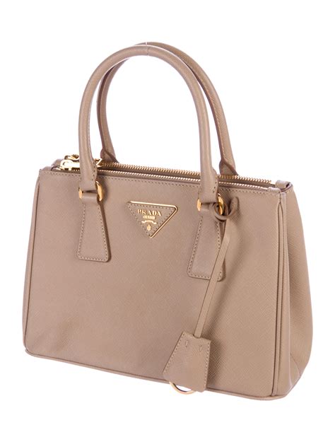 prada mini saffiano leather double zip tote|authentic prada saffiano bag.